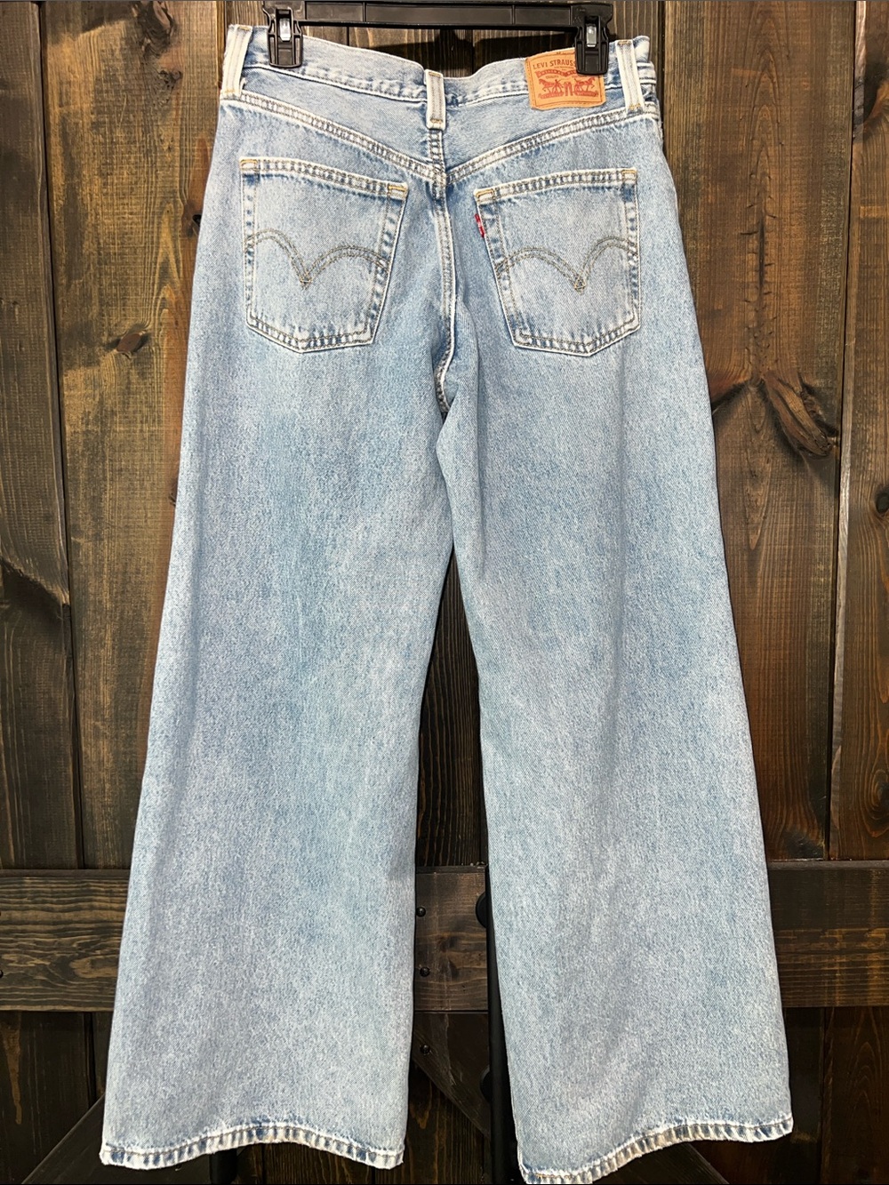 Levi's '94 Baggy Wide Leg Jeans 28 Distressed Light - Picture 2 of 12
